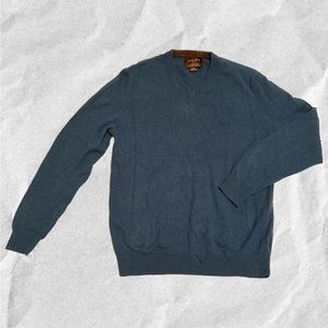 |2 for $30| Black Brown 1826 - Cashmere Teal V-Neck Sweater